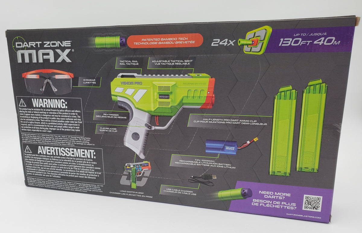 Dart Zone Covert Ops Max Venom Pro - Green