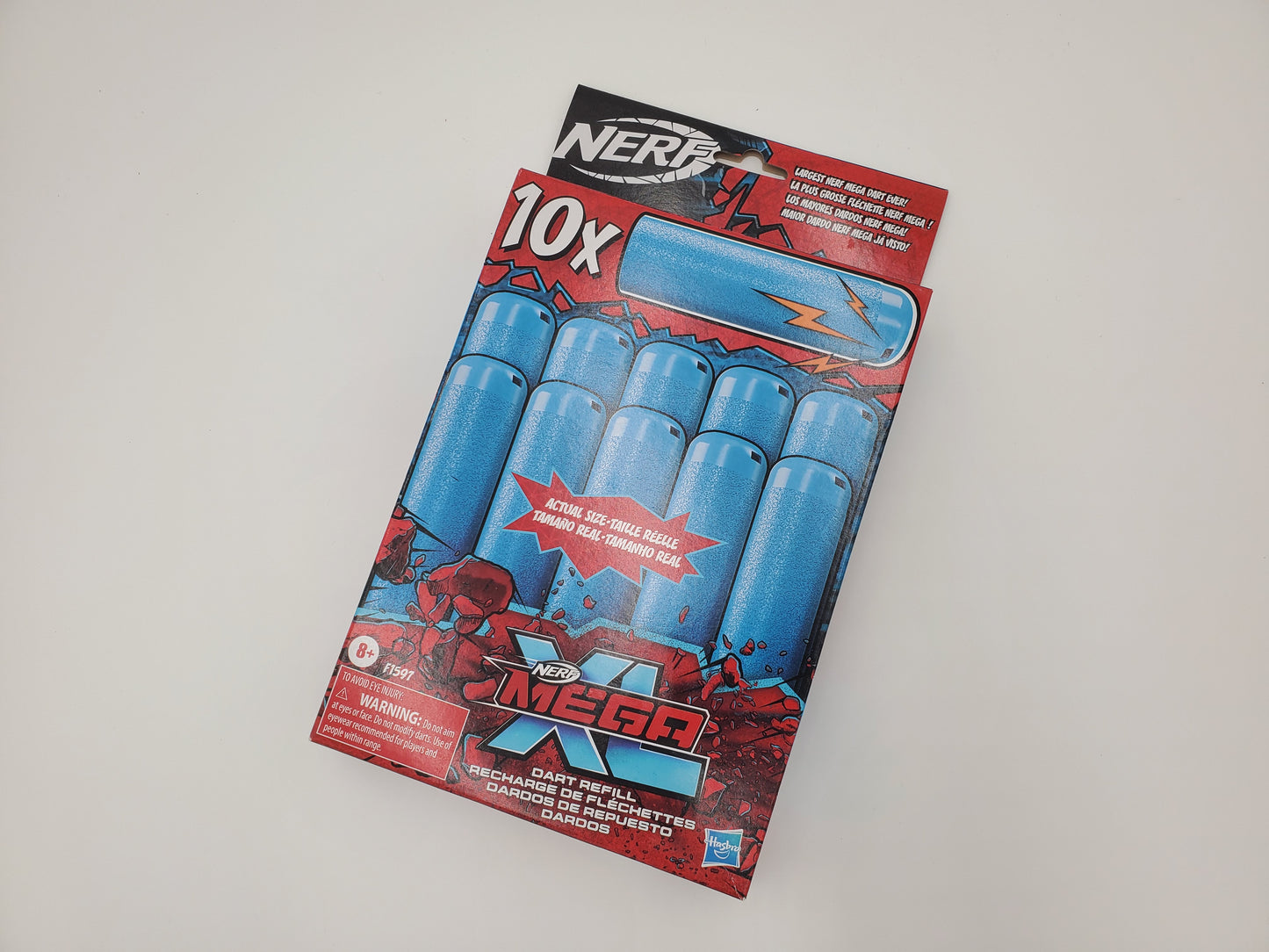 Nerf Mega XL Dart Blaster Refill, Includes 10 Nerf Mega XL Whistler Darts