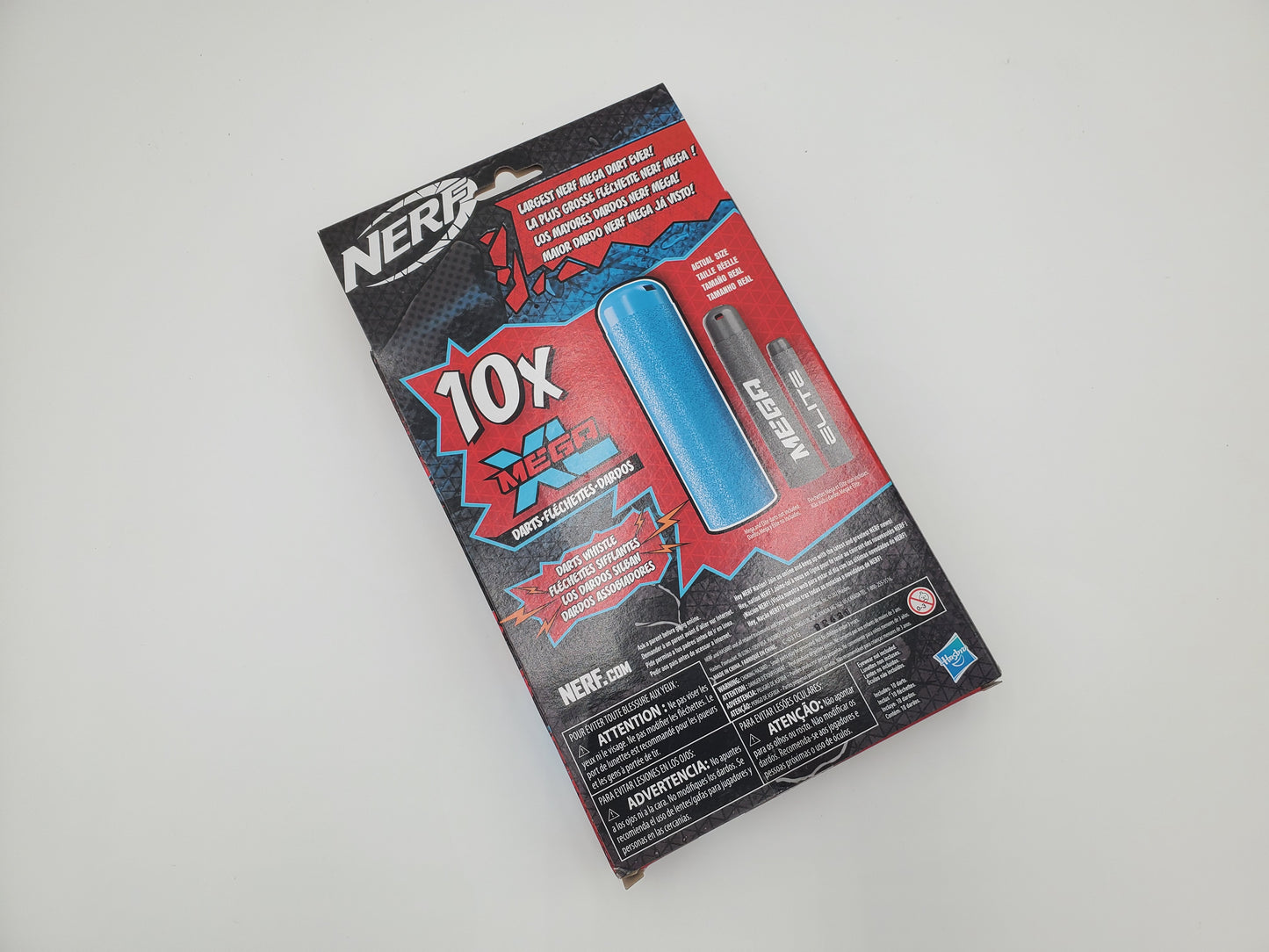 Nerf Mega XL Dart Blaster Refill, Includes 10 Nerf Mega XL Whistler Darts