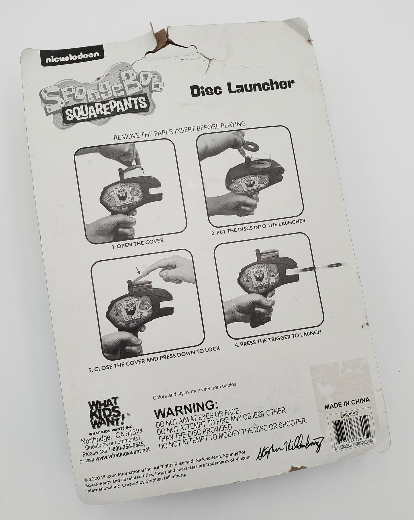 Spongebob Squarepants Disc Launcher