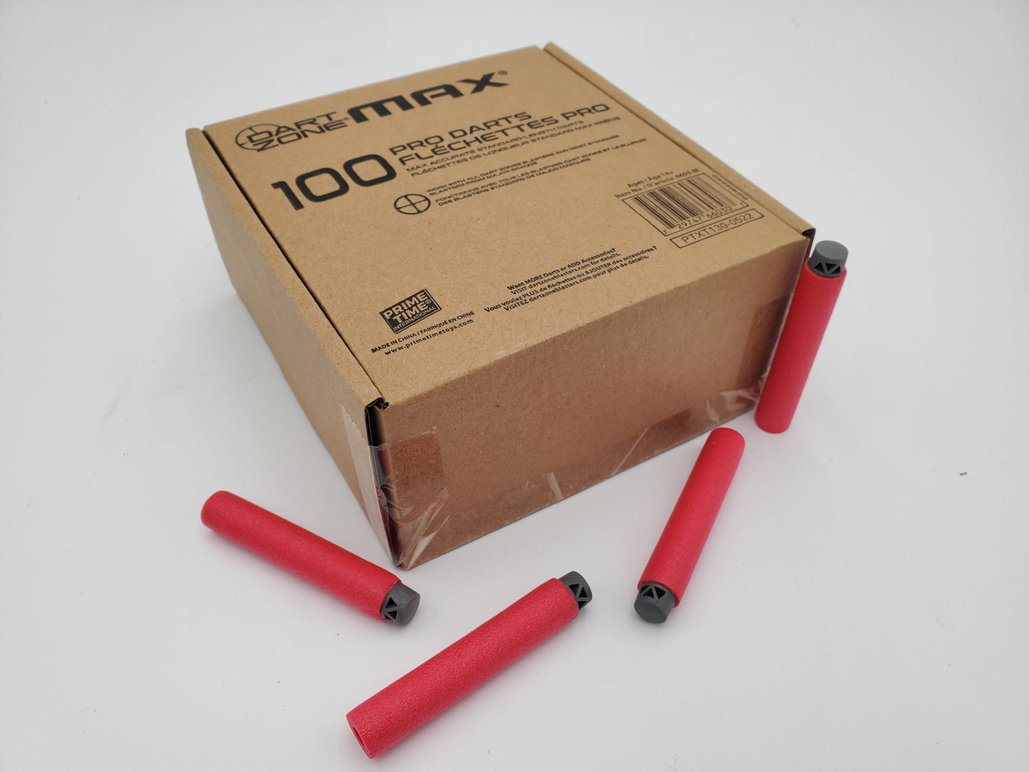 Dart Zone Max Standard-Length Ruby Darts - 100ct