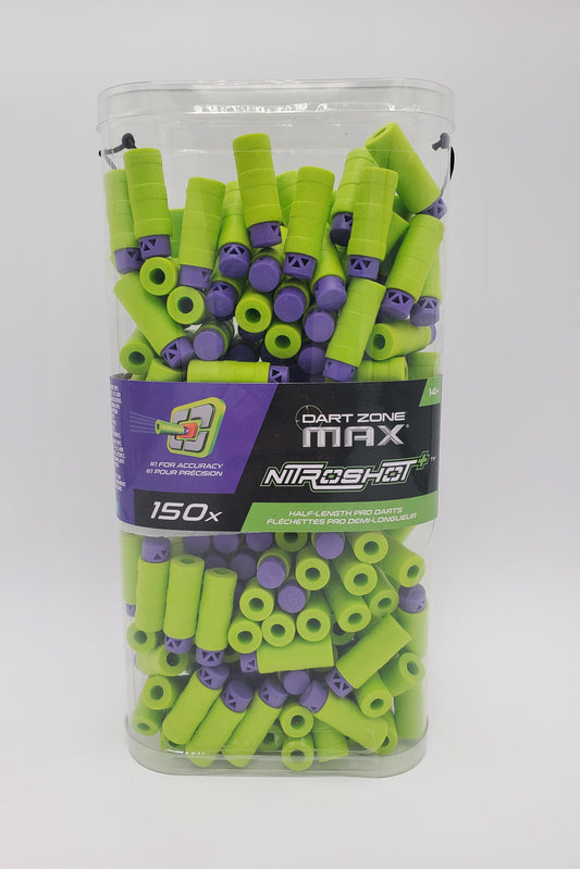 Dart Zone Nitroshot+ Half-Length Pro Darts - 150ct