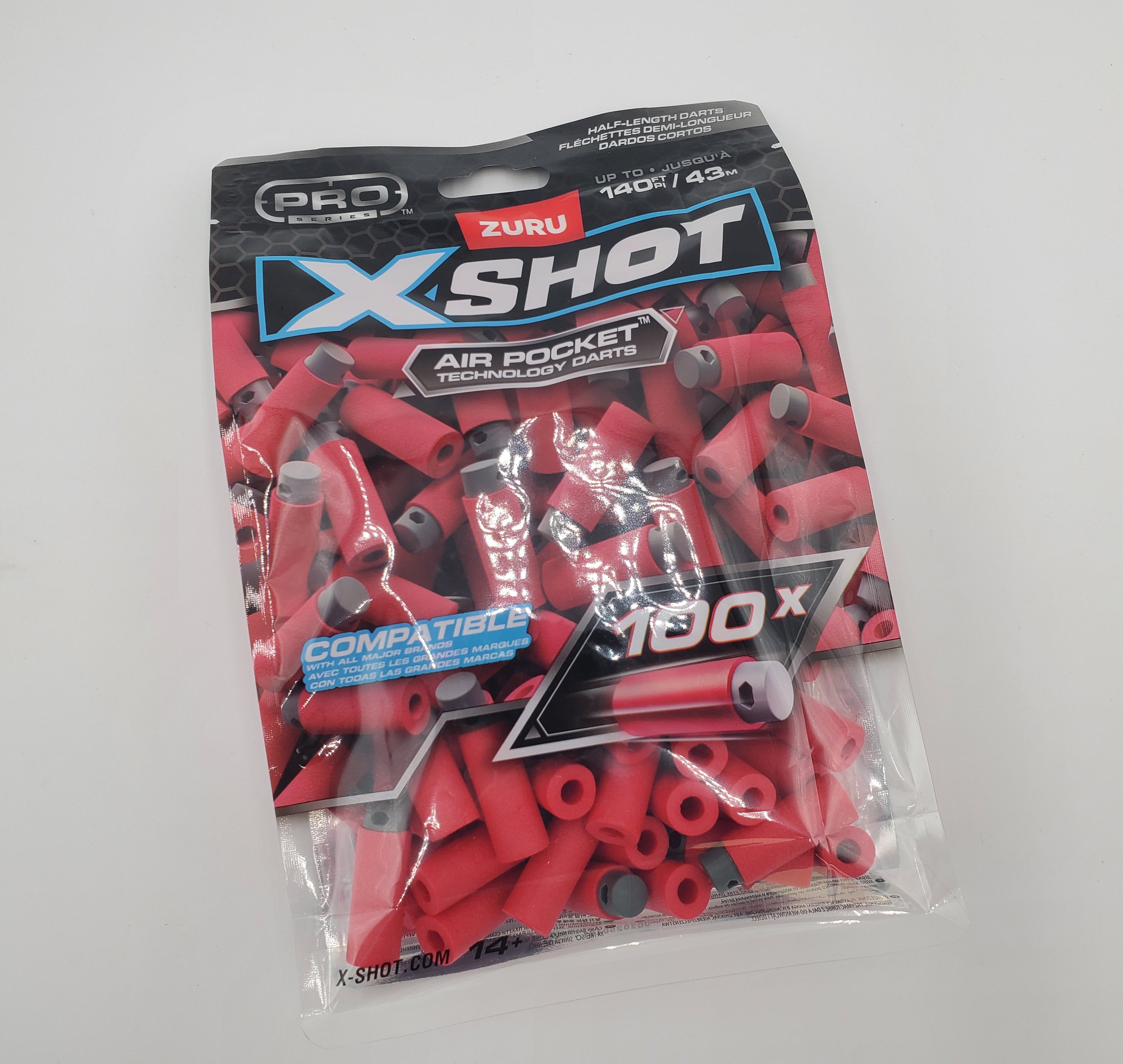 B.D shot 100 2本セット 新品未使用 X-Shot Pro Series Half-Length Darts Refill Pack (100 Darts