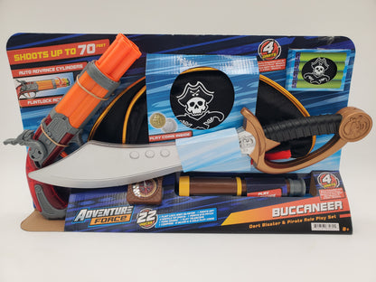 Dart Zone Nitroshot Buccaneer X2/Adventure Force Buccaneer Dart Blaster & Pirate Role Play Set