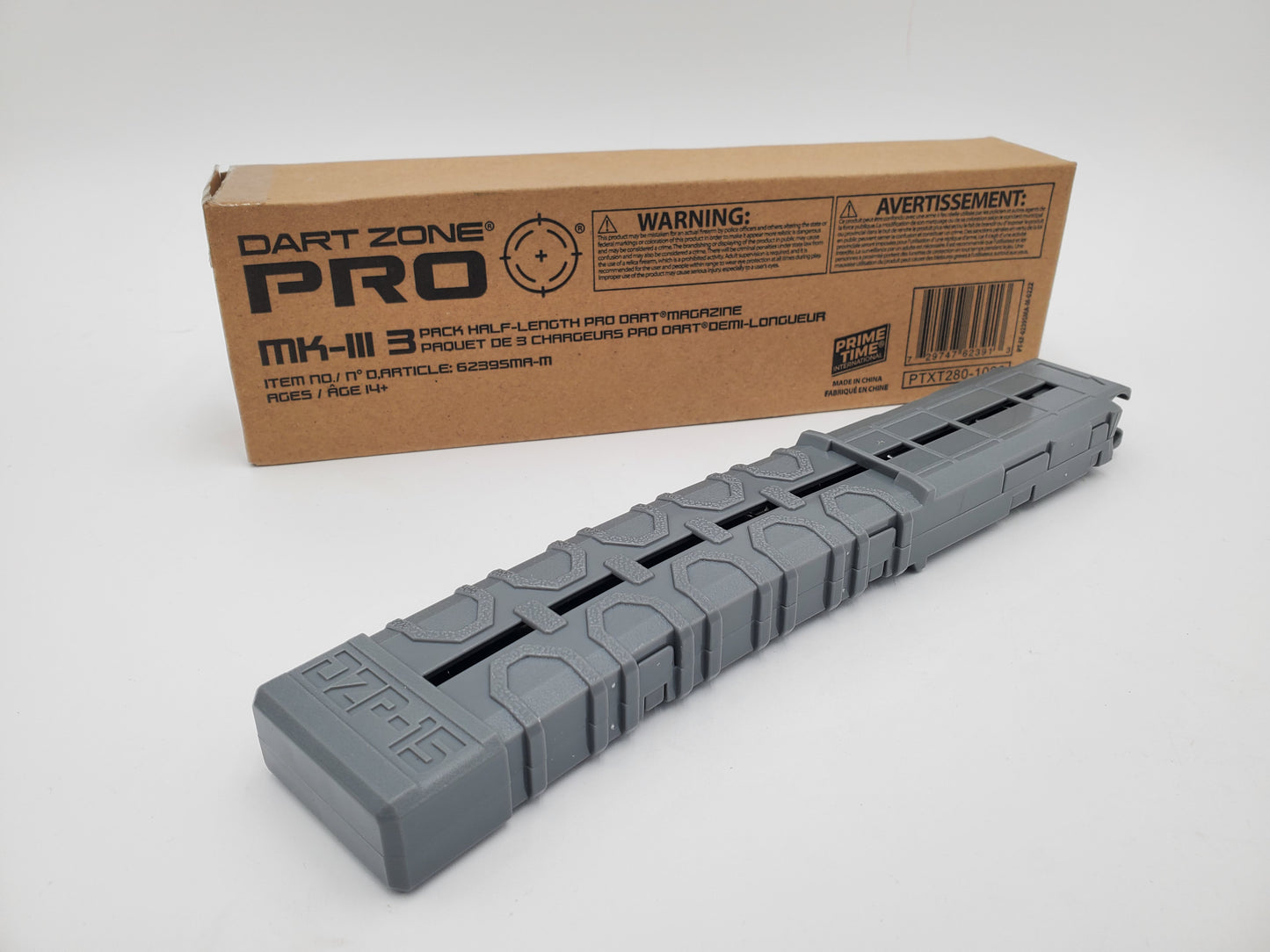 Dart Zone MK-3 15-Round Half-Length Dart Magazine 3-Pack