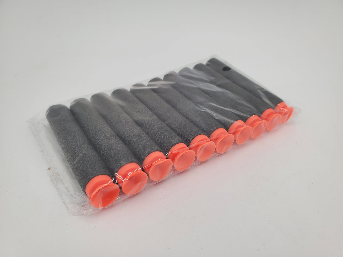 Universal Standard Foam Darts 7.2cm 10 Refill Bullet Suction Darts, Toy Gun Refill Pack - Black