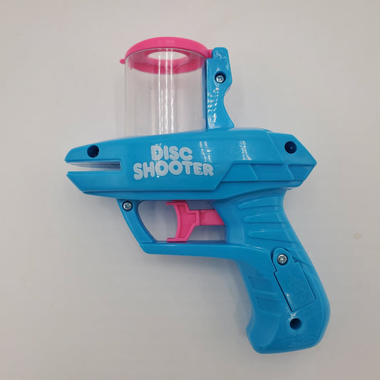 Kids Foam Disc Gun Toy, Flying Disc Shooter Blue Gun