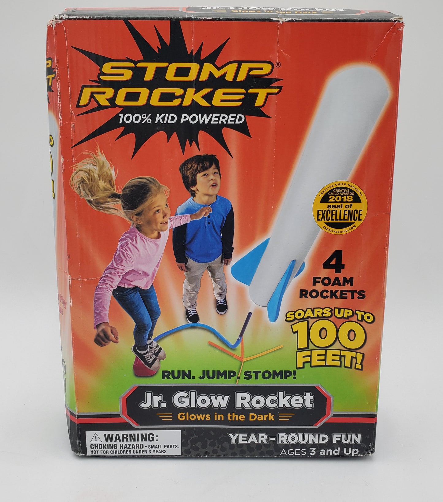 Stomp Rocket Junior Glow-in-the-Dark Toy Rocket Blaster