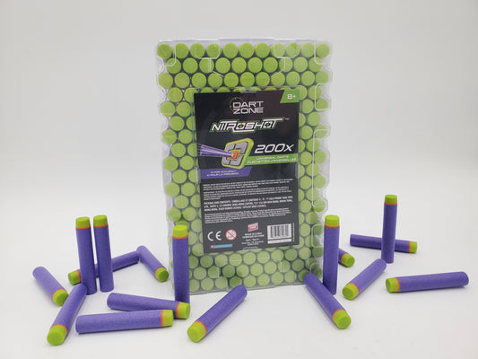 Dart Zone Full-Length Nitroshot 200 Refill Pack