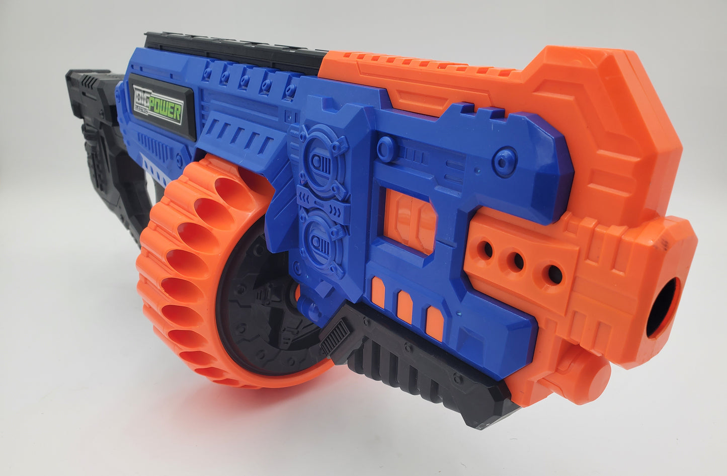 Bigpower Electric Foam Dart Blaster, 30-Dart Rotating Drum Toy Foam Blaster