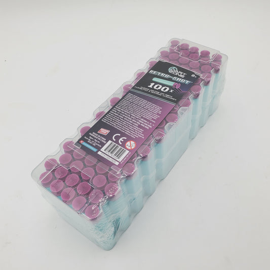 Dart Zone Retro-Shot™ Standard-Length Suction Cup Darts 100 Piece Refill Pack