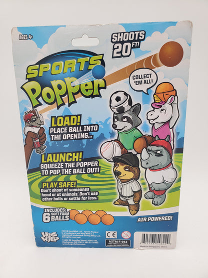 Hog Wild Raccoon Soccer Popper Toy