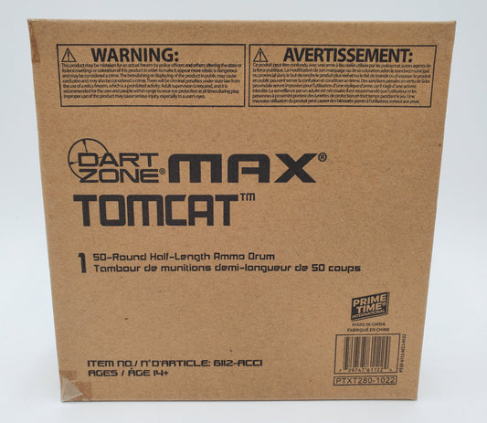 Dart Zone Max Tomcat 50-Round-Half-Length-Drum-Magazine