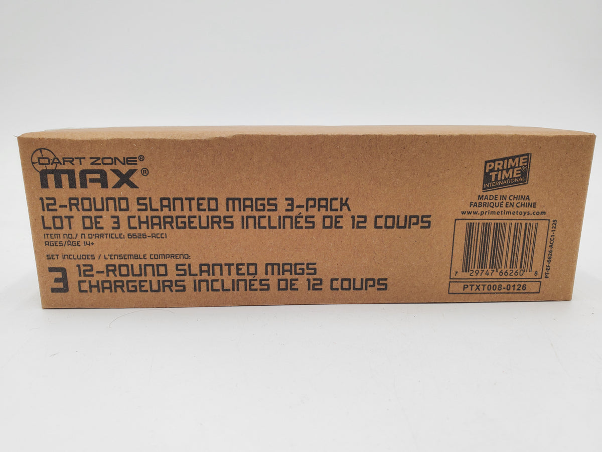 Dart Zone Max 12-Round Slanted Half-Length Magazine 3-Pack