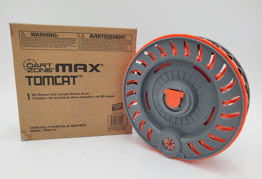Dart Zone Max Tomcat 50-Round-Half-Length-Drum-Magazine