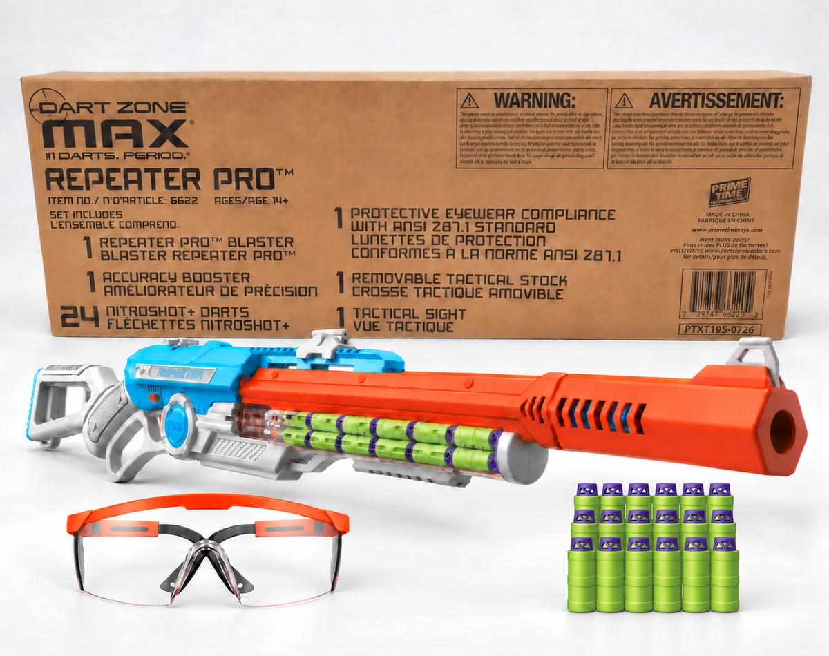 NEW EXCLUSIVE BUNDLE! Dart Zone Max Repeater Pro